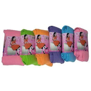 Girl Tights Stockings Long Winter Warm, Kids Size 4-6 Purple Blue 6 Pairs, NWT
